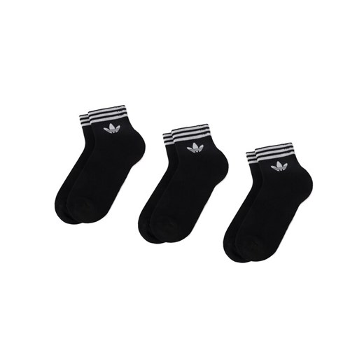 Zestaw 3 par niskich skarpet unisex adidas Tref Ank Sck Hc EE1151 Czarny ze sklepu eobuwie.pl w kategorii Skarpetki damskie - zdjęcie 183629384