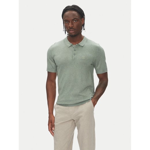 Lindbergh Polo 30-800159 Zielony Slim Fit ze sklepu MODIVO w kategorii T-shirty męskie - zdjęcie 183631353