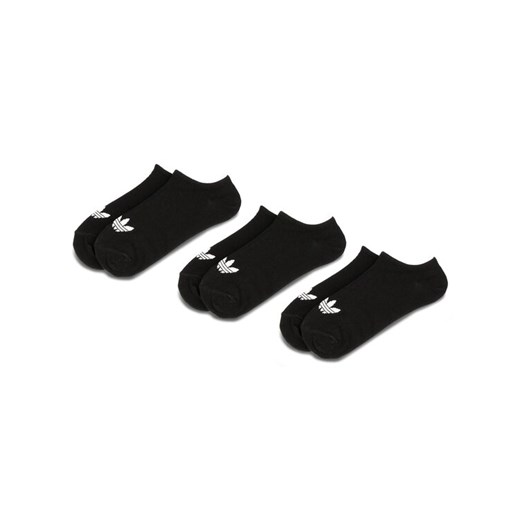 adidas Zestaw 3 par niskich skarpet unisex Trefoil Liner S20274 Czarny ze sklepu MODIVO w kategorii Skarpetki męskie - zdjęcie 183631363