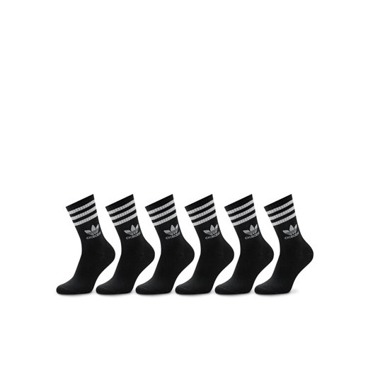 adidas Zestaw 6 par wysokich skarpet unisex JE1829 Czarny ze sklepu MODIVO w kategorii Skarpetki damskie - zdjęcie 183631371