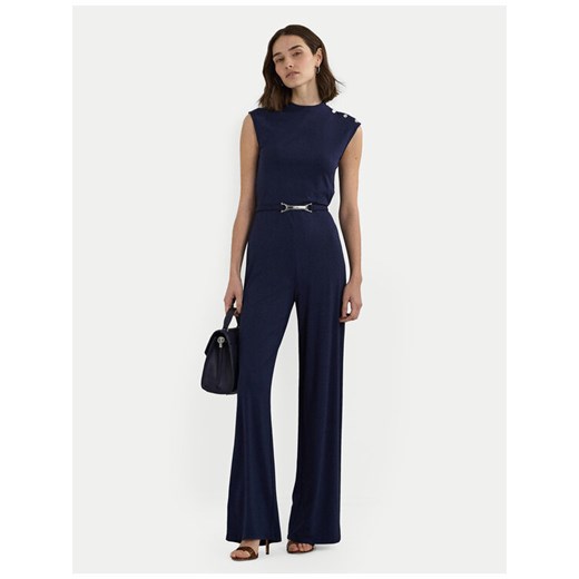 Lauren Ralph Lauren Kombinezon 200889069002 Granatowy Wide Leg XL MODIVO