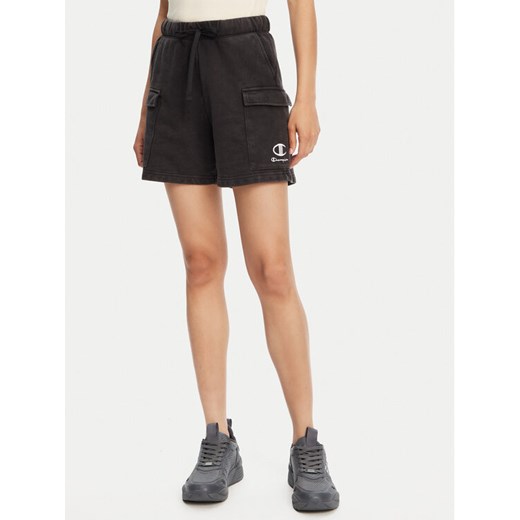 Champion Szorty sportowe 118024 Czarny Standard Fit ze sklepu MODIVO w kategorii Szorty - zdjęcie 183631442