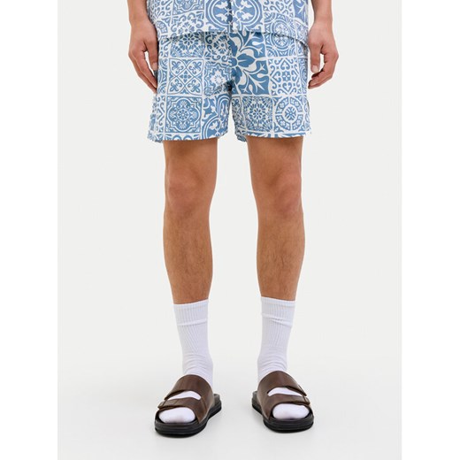 Jack&Jones Szorty kąpielowe Maui 12277730 Błękitny Regular Fit ze sklepu MODIVO w kategorii Kąpielówki - zdjęcie 183631514