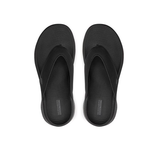 Skechers Japonki Go Walk Flex Sandal-Vallejo 229202/BBK Czarny ze sklepu MODIVO w kategorii Klapki męskie - zdjęcie 183631524