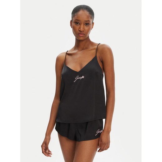Juicy Couture Koszulka piżamowa JCLCT125511 Czarny Regular Fit ze sklepu MODIVO w kategorii Piżamy damskie - zdjęcie 183631574