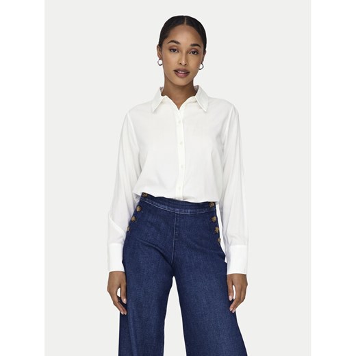 ONLY Koszula Berit 15320243 Biały Regular Fit ze sklepu MODIVO w kategorii Koszule damskie - zdjęcie 183631583
