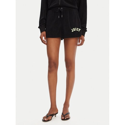 Juicy Couture Szorty sportowe Perkin JCWHS125322 Czarny Relaxed Fit ze sklepu MODIVO w kategorii Szorty - zdjęcie 183631600