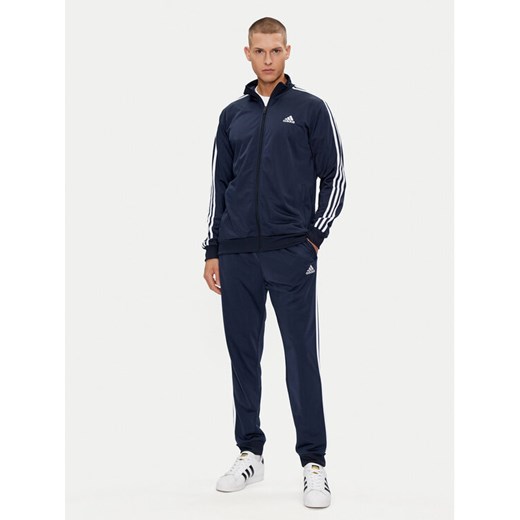 adidas Dres Basic 3-Stripes HZ2220 Granatowy Regular Fit S MODIVO