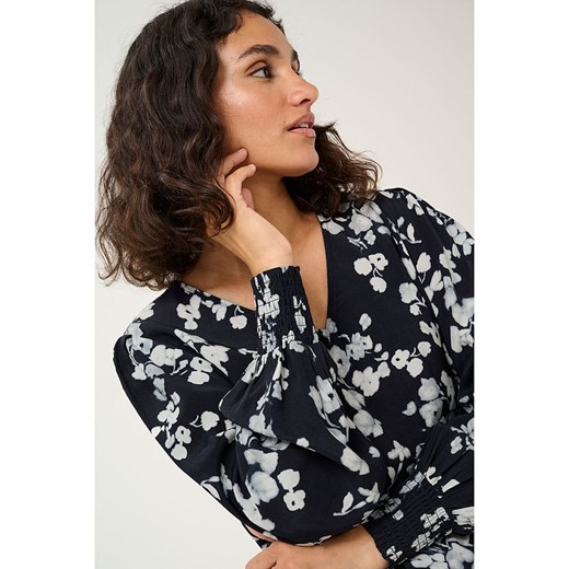 Kaffe Bluzka &quot;Alice&quot; w kolorze granatowym Kaffe 42 Limango Polska wyprzedaż