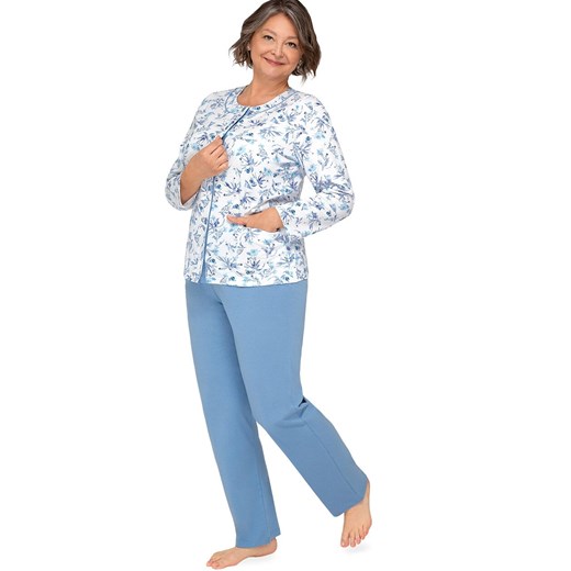 Długa piżama damska Maria III 202 29, Kolor niebieski-wzór, Rozmiar XL, MARTEL ze sklepu Intymna w kategorii Piżamy damskie - zdjęcie 183634000