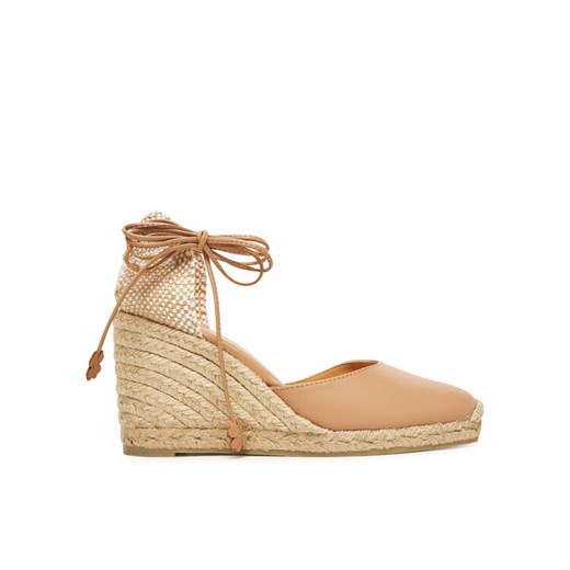 Espadryle Castañer Carina/8/250 025337 Beżowy ze sklepu eobuwie.pl w kategorii Espadryle damskie - zdjęcie 183634232