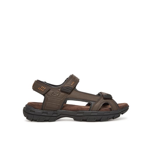 Sandały Skechers Garver-Louden 64487/BRN Brązowy ze sklepu eobuwie.pl w kategorii Sandały męskie - zdjęcie 183634253
