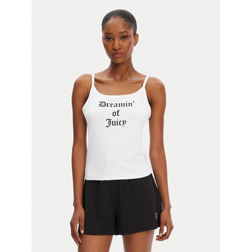 Juicy Couture Top Dream Of Vest JCLCT125505 Biały Slim Fit ze sklepu MODIVO w kategorii Piżamy damskie - zdjęcie 183634943