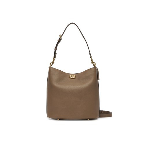 Coach Torebka Willow CW624 B4CBD Brązowy ze sklepu MODIVO w kategorii Torby Shopper bag - zdjęcie 183634974