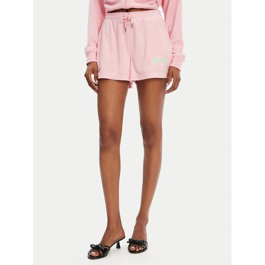 Juicy Couture Szorty sportowe Perkin JCWHS125322 Różowy Relaxed Fit ze sklepu MODIVO w kategorii Szorty - zdjęcie 183635023