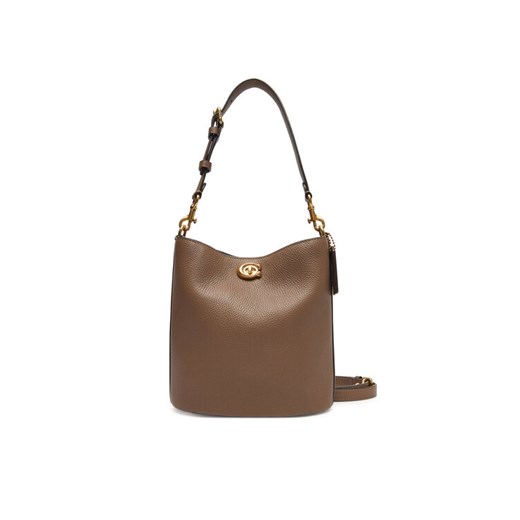 Coach Torebka Willow CW625 B4CBD Brązowy ze sklepu MODIVO w kategorii Torby Shopper bag - zdjęcie 183635031