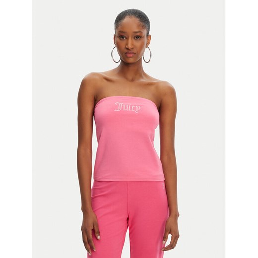 Juicy Couture Top Babey JCWCT23310 Różowy Slim Fit ze sklepu MODIVO w kategorii Bluzki damskie - zdjęcie 183635053