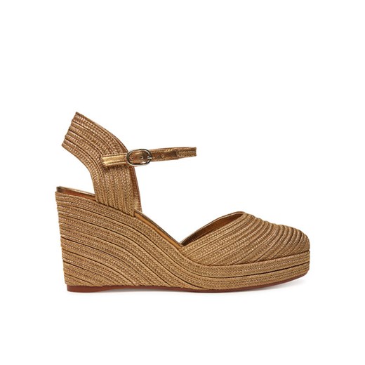 Castañer Espadryle Carolyn/142 023115 Złoty ze sklepu MODIVO w kategorii Espadryle damskie - zdjęcie 183635054