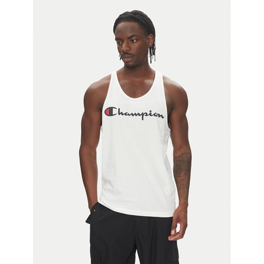 Champion Tank top 220780 Biały Standard Fit ze sklepu MODIVO w kategorii T-shirty męskie - zdjęcie 183635063