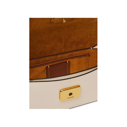 Listonoszka Coach na ramię biała matowa 