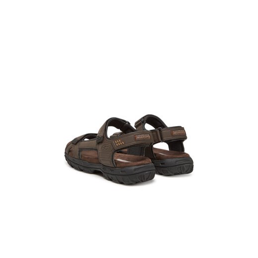 Sandały męskie Skechers brązowe casual 