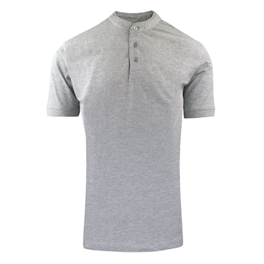 Męski T-Shirt na Stójce - Brave Soul - Popielaty TSBRSSS25hiroshiLTGREY ze sklepu JegoSzafa.pl w kategorii T-shirty męskie - zdjęcie 183636043