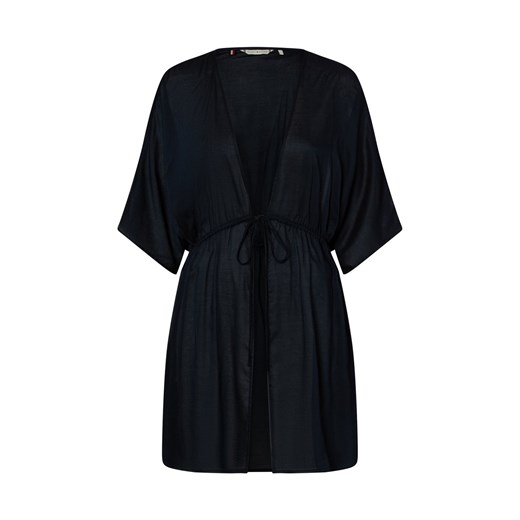 Tommy Hilfiger Kaftan damski Kobiety Modal granatowy jednolity ze sklepu vangraaf w kategorii Szlafroki damskie - zdjęcie 183636411