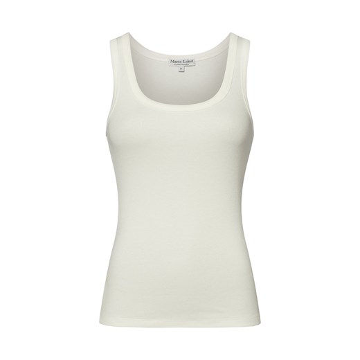 Marie Lund Top damski Kobiety Bawełna écru jednolity ze sklepu vangraaf w kategorii Bluzki damskie - zdjęcie 183636450