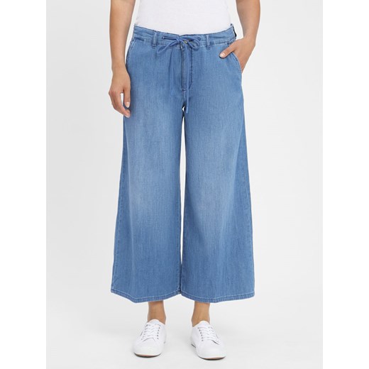 MAC Dżinsy - Charly Chino Kobiety Bawełna blue stone jednolity ze sklepu vangraaf w kategorii Jeansy damskie - zdjęcie 183636493