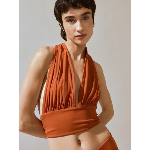 Reserved - Krótki top halter - pomarańczowy Reserved M/L Reserved