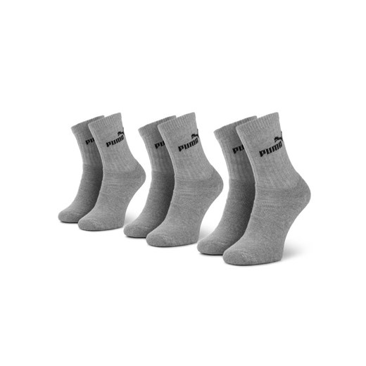 Zestaw 3 par wysokich skarpet damskich Puma 90712903 r. 35/38 Szary ze sklepu eobuwie.pl w kategorii Skarpetki męskie - zdjęcie 183638752