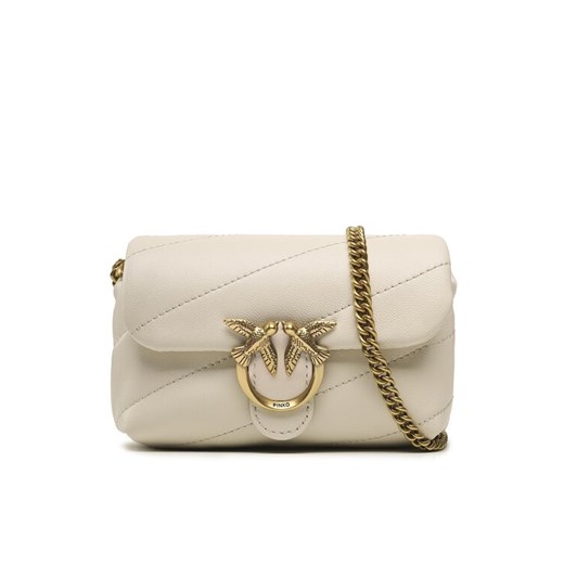 PINKO Torebka Love Micro Puff C PE 23 PCPL 100041 A0F2 Écru ze sklepu MODIVO w kategorii Kopertówki - zdjęcie 183639432