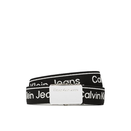Calvin Klein Jeans Pasek Dziecięcy Logo Taupe Buckle Belt IU0IU00393 Czarny ze sklepu MODIVO w kategorii Paski dziecięce - zdjęcie 183639462