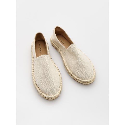 Reserved - Espadryle z plecionką - beżowy ze sklepu Reserved w kategorii Espadryle męskie - zdjęcie 183640914