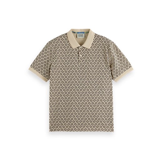 Scotch &amp; Soda Koszulka polo w kolorze beżowo-czarnym ze sklepu Limango Polska w kategorii T-shirty męskie - zdjęcie 183642643