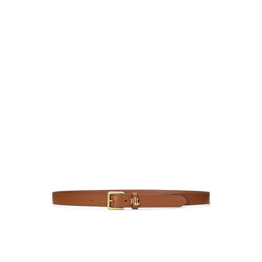 Pasek Damski LAUREN RALPH LAUREN 412968763002 Brązowy ze sklepu eobuwie.pl w kategorii Paski damskie - zdjęcie 183643893