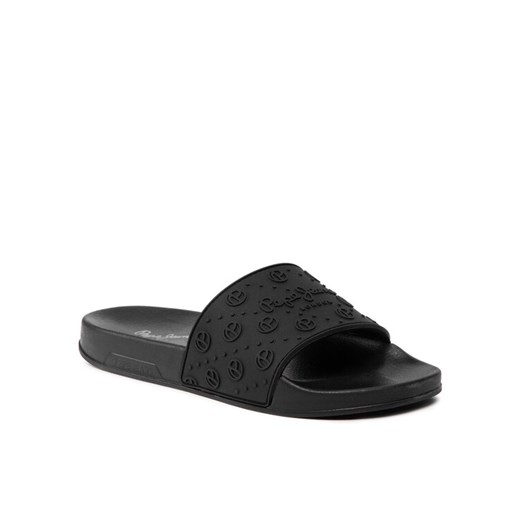 Klapki Pepe Jeans Silder Sport PLS70107 Czarny Pepe Jeans 38 eobuwie.pl