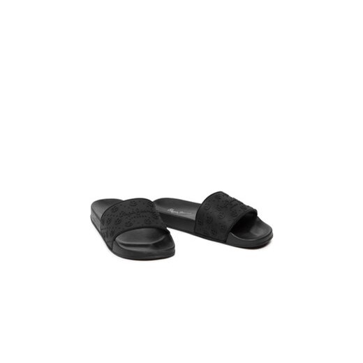 Klapki Pepe Jeans Silder Sport PLS70107 Czarny Pepe Jeans 38 eobuwie.pl