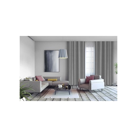 Lifa Living Zasłona &quot;Luxe&quot; w kolorze srebrnoszarym ze sklepu Limango Polska w kategorii Zasłony - zdjęcie 183648104