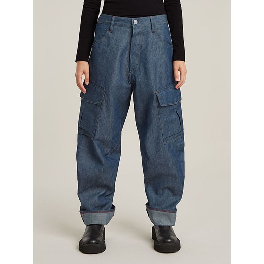 G-Star Dżinsy &quot;Cargo 3D&quot; - Boyfriend fit - w kolorze niebieskim ze sklepu Limango Polska w kategorii Jeansy damskie - zdjęcie 183648262