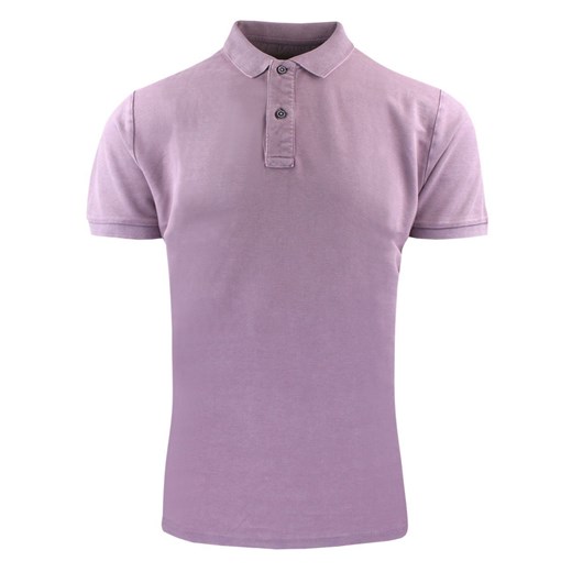 Koszulka Polo, Męska - Adriano Guinari - Zgaszony Liliowy Kolor TSADGSS25poloPINK ze sklepu JegoSzafa.pl w kategorii T-shirty męskie - zdjęcie 183648580