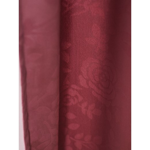 Sinsay - Welurowa zasłona na taśmie w wytłaczane róże - różowy Sinsay One Size Sinsay