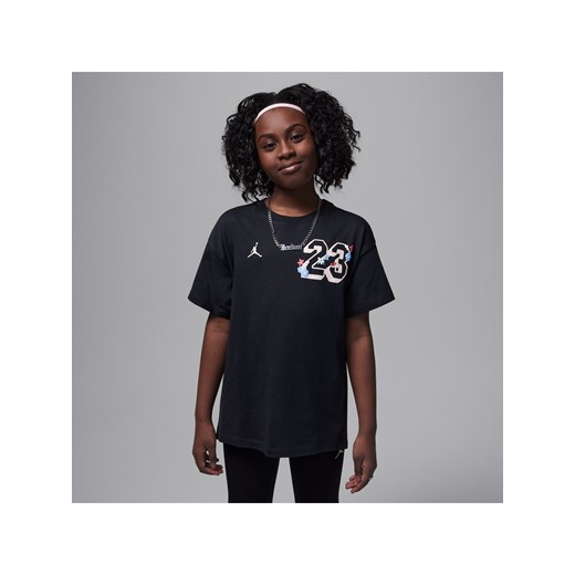 T-shirt o kroju oversize dla dużych dzieci Summer Bloom Jordan - Czerń ze sklepu Nike poland w kategorii Bluzki damskie - zdjęcie 183650774
