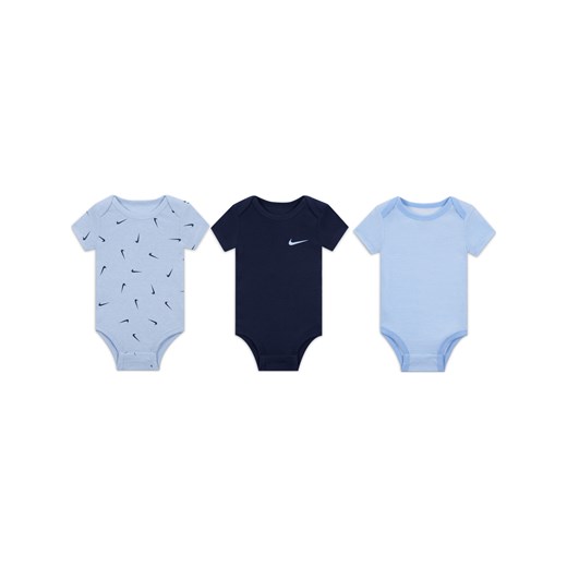 Zestaw body dla niemowląt Mix and Match Nike E1D1 (0–9 M) (3 szt.) - Wielokolorowe ze sklepu Nike poland w kategorii Odzież dla niemowląt - zdjęcie 183650951
