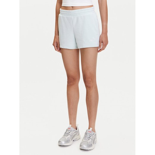 Puma Szorty sportowe No. 1 ESS 4'' 682439 Błękitny Regular Fit ze sklepu MODIVO w kategorii Szorty - zdjęcie 183652253