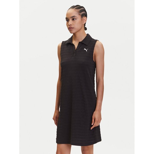 Puma Sukienka codzienna Ess Elevated 685029 Czarny Relaxed Fit ze sklepu MODIVO w kategorii Sukienki - zdjęcie 183652382
