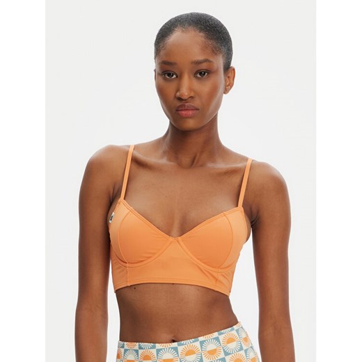 Quiksilver Góra od bikini Melly Top EQWX303137 Miedziany ze sklepu MODIVO w kategorii Stroje kąpielowe - zdjęcie 183652393