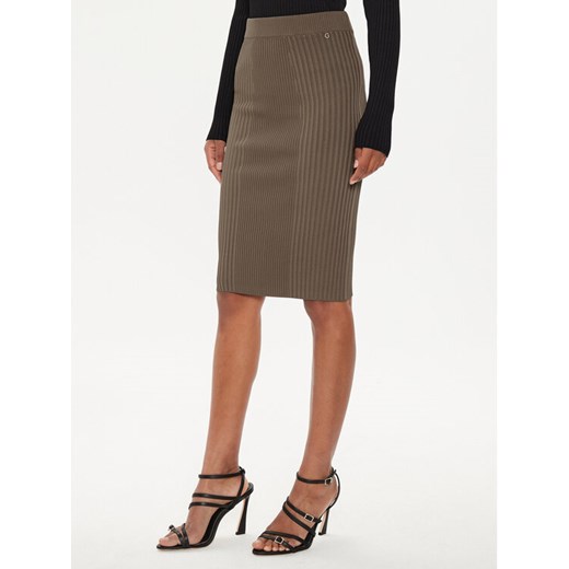 Guess Spódnica ołówkowa Lucille W4YD38 Z2U00 Brązowy Slim Fit Guess S MODIVO