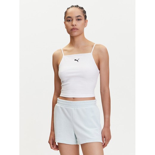 Puma Top Ess 629771 Biały Slim Fit ze sklepu MODIVO w kategorii Bluzki damskie - zdjęcie 183652521