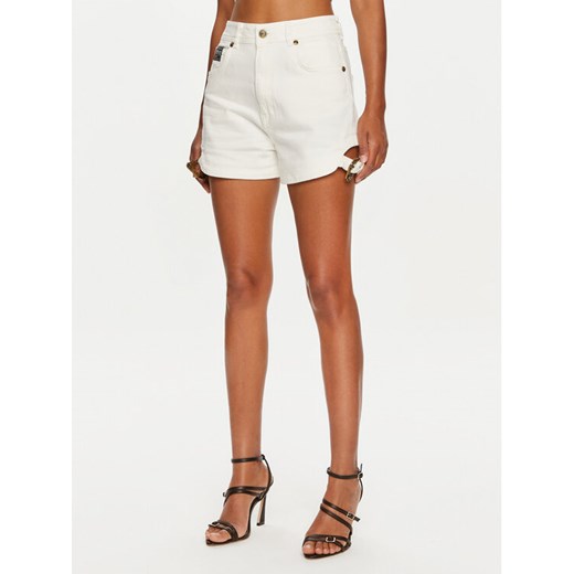 Versace Jeans Couture Szorty jeansowe 76HAD522 Biały Regular Fit ze sklepu MODIVO w kategorii Szorty - zdjęcie 183652522